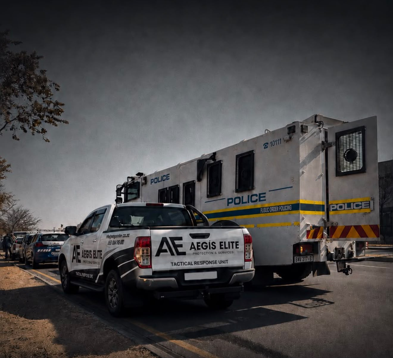 AEGIS ELITE tactical response vehicle supporting a joint operation